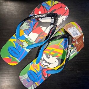 havaianas Men's sz13 Slides IMPORTED Disney Cartoon BRAND-NEW w/tags